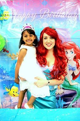 mermaid ariel kids party character dreamscape