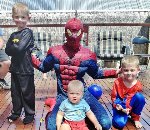 spiderman birthday party characters