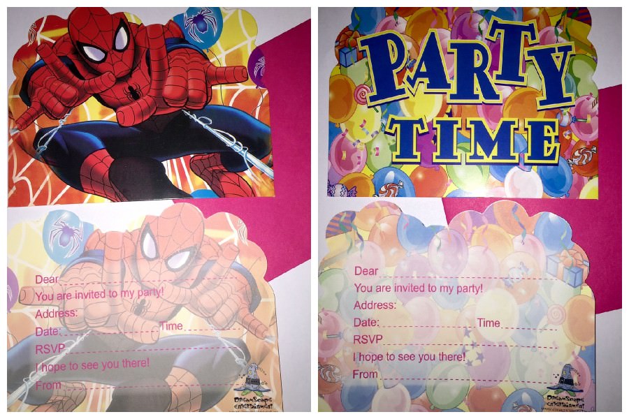 dreamscape superhero party invitations