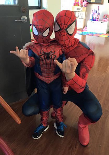 hire spiderman kids party character