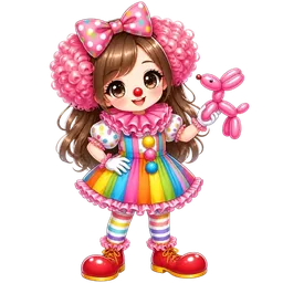 Bubbles the Clown Girl kids party entertainer Melbourne