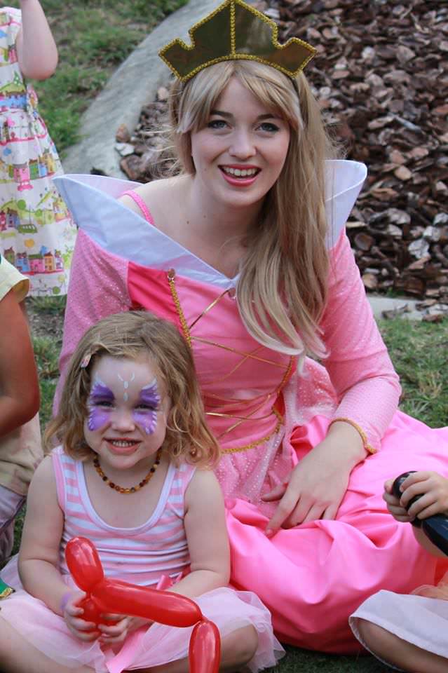 princess aurora kids party entertainer melbourne
