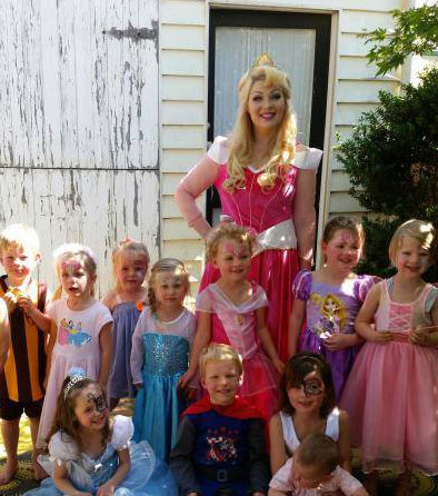 princess aurora party entertainer
