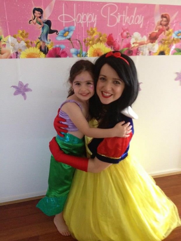 snow white kids party character hire