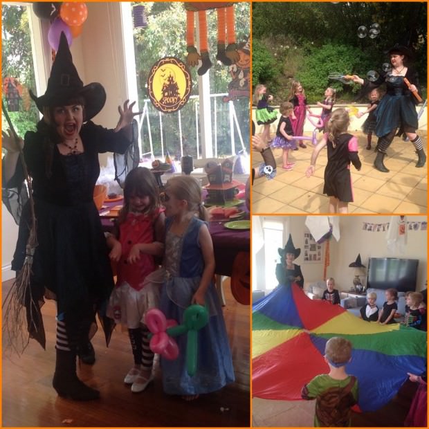 kids party witch halloween