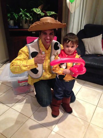 cowboy woody kids party character 