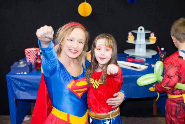 Supergirl entertainer hire Dreamscape